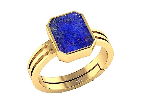 Anillo de lapislázuli natural Mtrolls de alta joyería con piedra certificada de 7 quilates 3
