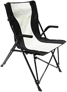 Homecall Folding camping chair 600D polyester black creamy-white