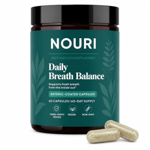 Nouri Breath Formula Three Source Breath Formula 60 Capsules Fresh Breath 60-Day Supply