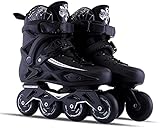 Rollschuhe Erwachsene Outdoor Schwarz Professionelle Inlineskates Rollschuhe Comfy Freestyle Rollerblades für Damen und Alt ...