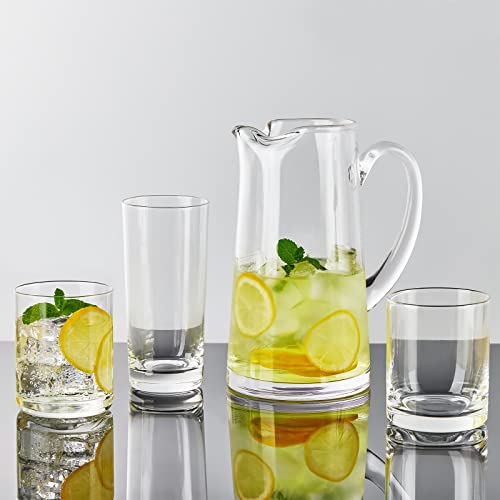 Faircraft Heat-Resistant Drinking Glasses Set Of 6 Double Fashioned Glass Lowball Tumblers 13.5Oz Made From Premium Borosilicate All Crystal-Clear Water Cups, Mixed Drinkware For Daily Use… #TOP1