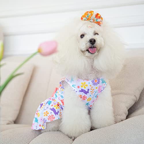 Image of CuteBone Dog Mesh Dress Puppy Sundress Pet Outfit Summer Fashion for Small Dogs Girl Cat Clothes