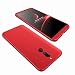 Produktbild AILZH Huawei Mate 10 Lite Hülle 360 Grad Schutzhülle PC Schale Anti-Schock Shockproof Ganzkörper Schützend Anti-Kratz Stoßfänger 360° Full-Cover Case Matte Schutzkasten(Rot)
