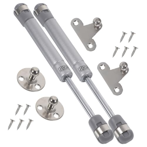 COOLHIYA Stainless Steel Gas Spring Support for Furniture Cabinet Hinge Gas Springs Aluminum Frame Soft Close Door Hinges