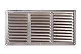 GAF Master Flow Aluminum Under Eave Soffit Vent, 16' x 8' in Mill Finish Includes Poly-Mesh Screen for Easy Installation and Ventilation Features 50 Sq. in. NFA - EAC16X8 (36 Pack)