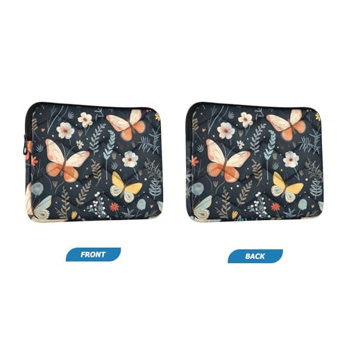 Funda para portátil de 13-14 pulgadas con diseño de mariposas miniatura 2
