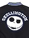 Disney Nightmare Before Christmas Big Boys Varsity Zip Up Bomber Jacket Black/Gray Jack Skellington 10-12