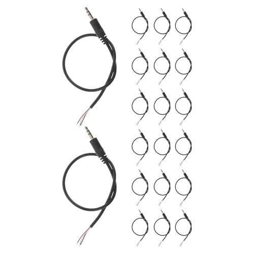 Cable de audio Jack 3.5mm macho a cable abierto 20 pcs miniatura 1