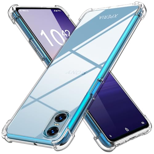 Xperia 10 VI 用 ケース クリア SO-52E SOG14 XQ-ES44 用 ケース 薄型 グラデーション色 ケース 軽量 tpu 耐衝撃 スマホケース 透明 米軍MIL規格取得 おしゃれ 黄変防止防塵一体型 人気 エクスペリア 10VI 用