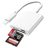 SD Card Reader for iPhone/iPad, [AppIe MFl Certified] - PuavntView SD Card Camera Reader,Memory Card Reader Trail Camera Viewer for iPhone and iPad,Plug and Play