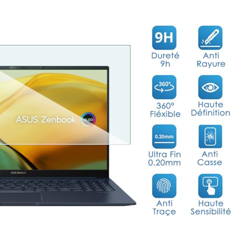Protection écran Asus Zenbook 14 Oled Verre Flexible Incassable Protection intégrale - vue 4