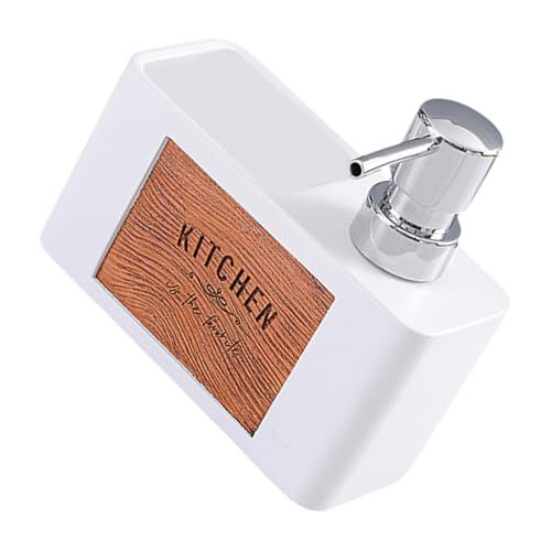 HOOTNEE Boho Style Refillable Kitchen Soap Dispenser 24oz Bathroom Hand Soap Pump Bottle Dishwasher Lotion Holder for Kitchen Bathroom