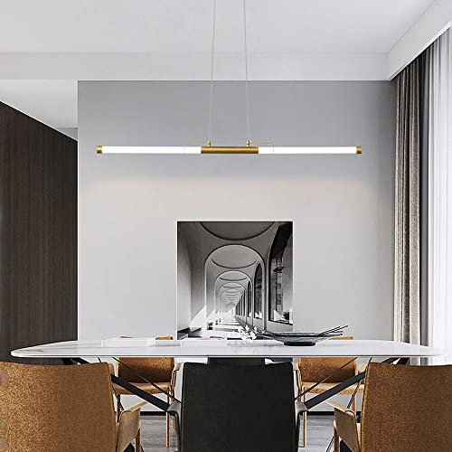 Lustre en laiton suspendu LED idéal pour table à manger et chambre