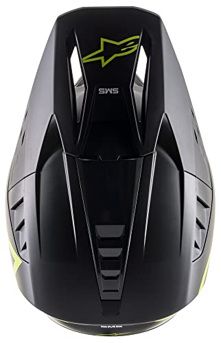 Alpinestars 83033211559-M S-M5 Compass Helmet - Matte Black/Yellow Fluo (Medium) #TOP4