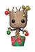 Funko 33982 POP Bobble: Marvel: Holiday Groot w/ Lights and Ornaments