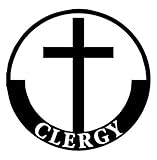 (Set of 3) Clergy Religion Printed Decal Sticker - Sticker Graphic - Auto, Wall, Laptop, Cell, Truck Sticker...