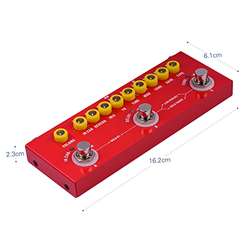 Pédale d'effets guitare électrique multifonctionnelle HUIOP avec interface audio USB - 8