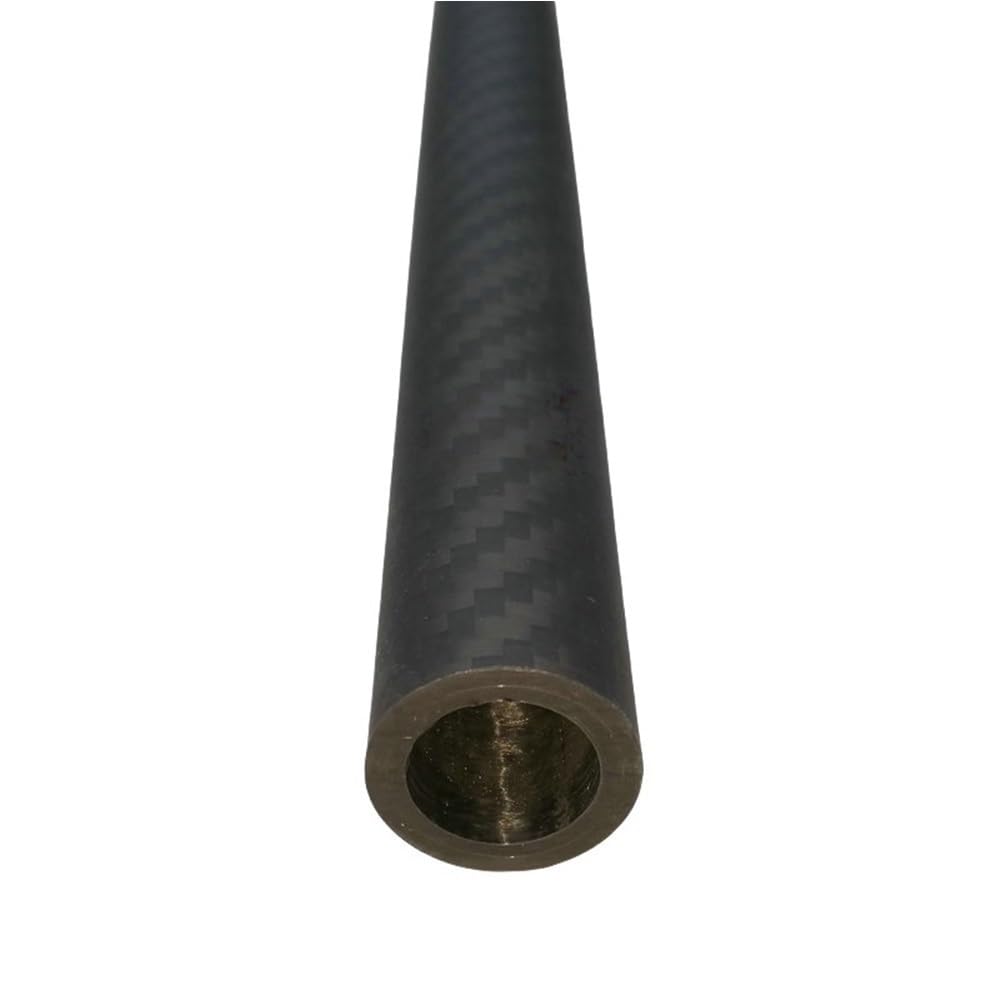 Perfil de fibra de carbono Tubos de fibra carbono 3K sarga mate 500 mm, ligeros y enrollados en tela for soporte carpa (2 unidades)(18x8mm)