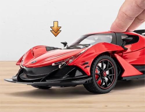 Image of 1:24 Apollo IE Intensa Emozione Die-Cast Model Car - Premium Alloy Hypercar with Pull-Back Action, Openable Doors & Detailed Interior [ Colour As Per Stock ]