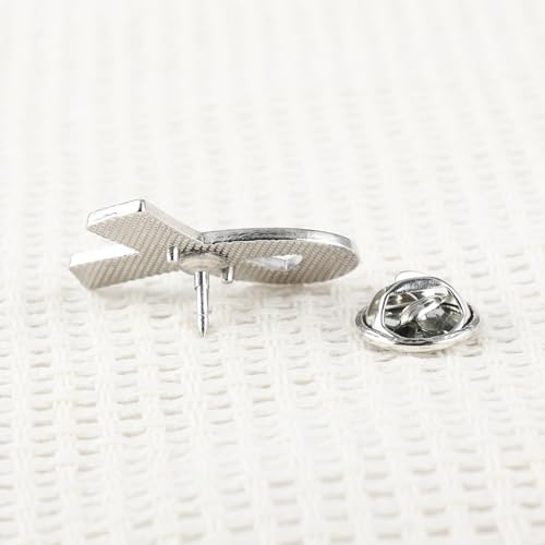 Image of 6Pcs Awareness Enamel Ribbon Lapel Pins Ribbon Brooch Pin for Charity Events Survivor Campaign Party Favors Supplies