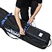 ZEEMO Golf Travel Bag, Full-Open Protective & Wheeled Airline-Approved Case for Clubs, Cart&StandBag, Soft-Sided Waterproof Cover Made of Heavy Duty Oxford, Black