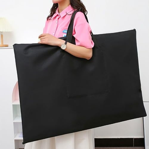 Image of CertBuy 2 PCS A1 Size Art Portfolio Tote Bag Poster Board Storage Bag 27X 37.7 Inches Large Size Art Portfolio Tote For Poster Sketching And Drawing