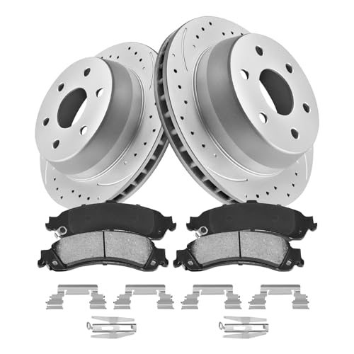 GAIASURGE Front Brake Kit Compatible with Expedition【2000-2002 4WD 5 Lug】