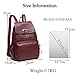 FANDARE Genuine Leather Backpack Women Fashion Daypack Ladies Waterproof Rucksack for Work Shopping Travel Knapsack Black