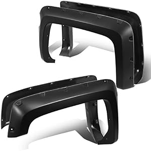 DNA Motoring ZTL-Y-0131 4Pcs Pocket-Riveted Style Wheel Fender Flares