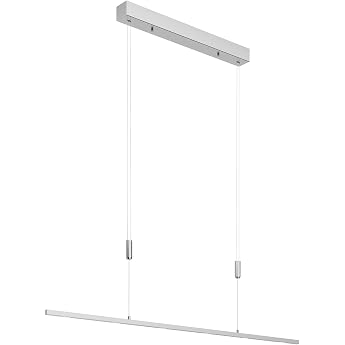 Lucande LED Pendant Light Height Adjustable Dimmable via Wall Switch Dining Table Pendant Lamp 120 cm 6x 5 W Dining Table Lamp Living Room Lamp [Energy Class E]