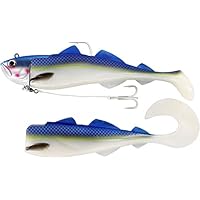 Westin Crazy Daisy Esca In Gomma 18 Cm 180 G Per Pesca In Mare – Merluzzo E Ippoglosso, Colore Glow Gadus, Con Testa Jig E Ganci 7/0