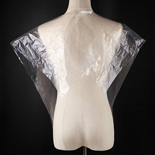 Lurrose Capas de barbeiro descartáveis Capa de corte de cabelo para cabeleireiro barbeiros tintura d