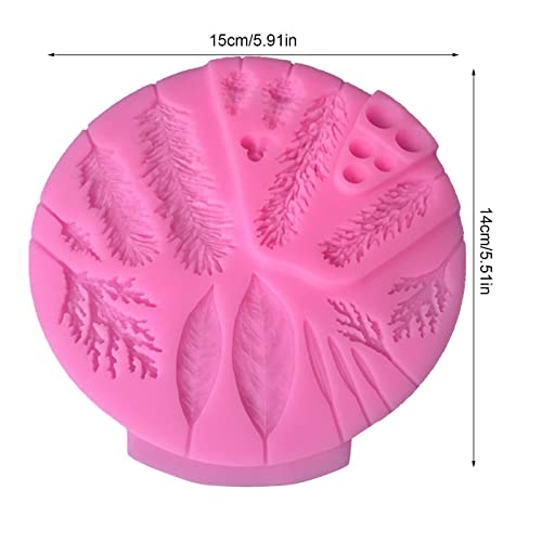 Moldes de Silicone para Fundição em Resina | Agulhas de pinheiro de árvore de Natal deixa molde de s