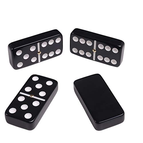 Juego de Domino Double 6 Grande Negro con Estuche Rosa miniatura 5
