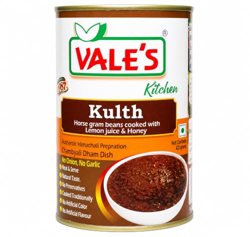 VALE'S Kulth 425 gm | Authentic Chambyali Dham Horsegram Curry | 100% Natural • No Onion No Garlic • Sweet & Sour • Traditionally Cooked • Ready to Eat – Heat & Serve