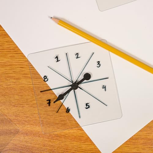 image for LEARNING ADVANTAGE Transparent Spinners | Set of 5 | Math Game Spinner