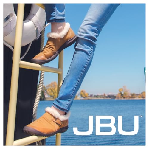 Image of JBU Women's Heather Slip On Cozy Comfortable Memory Foam APMA Accepted Walking Flat