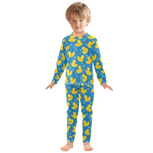Cotton Pajamas Set 2 Piece Soft Comfy Yellow Rubber Duck Pjs Long Sleeve Lounge Sleepwear3