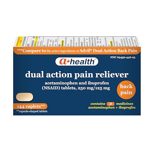 A+Health Dual Action Back Pain Caplets, 144 Count