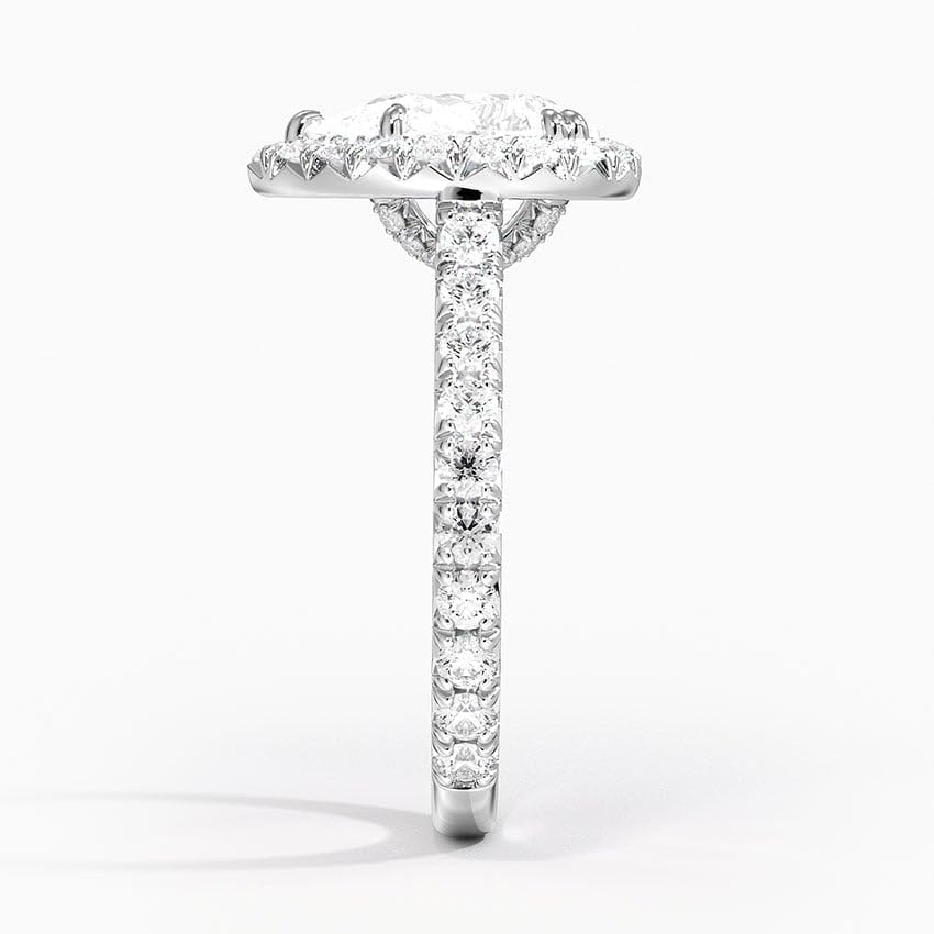 1.5 Carat Peridot Halo Engagement Ring for Women 10k 14k 18k Solid Gold August Birthstone Rings Gemstone Anniversary Birthday Promise Mother's Day Jewelry Gifts for Mom Her Wife Sizes 4~122