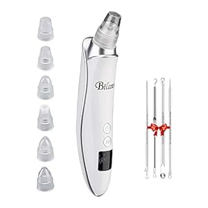 Blackhead Remover Porie Vacuüm, 2021 Upgraded Neus en Gezicht Elektrische Huid Gezichtporie Cleanser, LED Display USB…