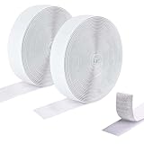 ALLY-MAGIC Cinta de autoadhesiva, 2 metros, extra fuerte, doble cara, cinta de gancho y bucle para ventanas, marcos de fotos, mosquiteras, bricolaje de coches E21-SMMST