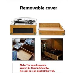 Tourne Disque Vinyle,Platine Vinyle Bluetooth avec USB Haut-Parleur Stéréo Intégré Design De Valise Rétro 3 Vitesses… - Les Beatles, Paul McCartney, John Lennon, RIngo Starr, George Harrison Tourne Disque Vinyle,Platine Vinyle Bluetooth avec USB Haut-Parleur Stéréo Intégré Design De Valise Rétro 3 Vitesses… – Image 3