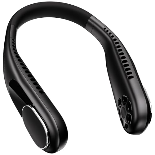 GooxRoox Bladeless Neck Fan Rechargeable with 3 Speeds Portable 6000mAh Personal Fans for Indoor...