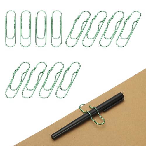 Porte-stylo en métal PATIKIL vert lot de 12 pinces pour carnet bureau