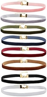 MILAKOO Velvet Choker Necklace Set for Women Girls Gothic Tattoo Lace Black Chokers 8 PCS
