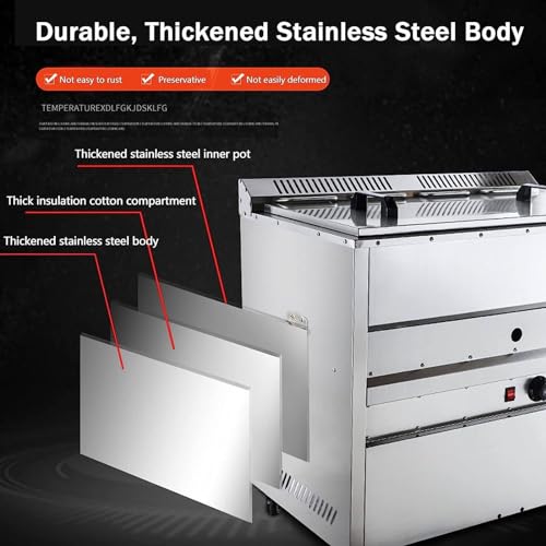 Gas-Fritteuse, Edelstahl-Aufsatz-Gasfritteuse, kommerzielle LPG-Gas-Fritteuse, Propan, LPG-Öl, Brattopf, Küche, Frittiermaschine, Snack-Fritteuse für Pommes Frites, Restaurantküche – Bild 6