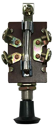 Universal Push Pull 3 Position Headlight Switch 12V - 5 Terminal & Glass Fused #TOP4
