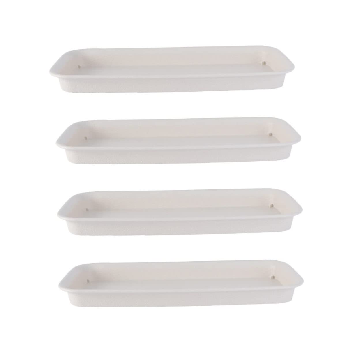 Yardwe 4piezas Bandejas para Agua De Macetas Plato De Jardinería Rectangular Duradero y Reutilizable