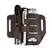 VIPERADE PJ13 EDC Leather Sheath, Knife Belt Sheath/Leather Flashlight Holster/for Leatherman Multitools Sheath, Handmade 3 Pockets Organizer Sheath for Knives/Flashlights/Tactical pens/Tools (Brown)